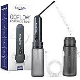 BIDET BUDDY&reg; GoFlow Portable Bidet for Travel - 320mL Bottle Obsidian Drift | Adjustable Power Modes, Nozzle Wand, IPX7 Waterproof, USB - C Charging, 800mAh Rechargeable Battery, Medium Pressure