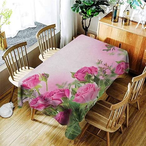 Amazon Guuvor フラワー 耐油性 耐久性 ロングテーブルクロス 春の花 様々な背景 ユリ ブロッサム バレー プリムローズ フローラルプリント キッチン マルチカラー W60 X L102 Inch テーブルクロス オンライン通販