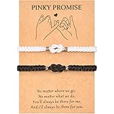 PZXHRY Matching Bracelets For Couple Anniversary for Him and Her Long Distance Relationship Bracelets for Girlfriend Boyfriend Cross Knot