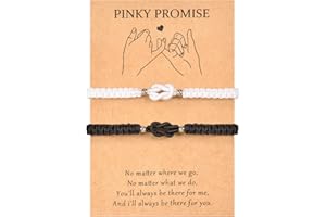 PZXHRY Matching Bracelets For Couple Anniversary for Him and Her Long Distance Relationship Bracelets for Girlfriend Boyfriend Cross Knot