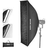 NEEWER Basics Strip Softbox Bowens Mount, 12" x 47" Quick Release, NS61P | Soft Box Light Diffusers/Grid/Bag Compatible with Aputure 150c Compatible with Godox SL60w, for FS300C FS150B HB80C CB200C Q6
