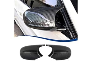 XPHAZZ Rear Mirror Caps Carbon Fiber Pattern Compatible with 3-Series LCI E90 E91 E92 E93 / 1-Series LCI E81 E82 E87 E88 2PCS-Set