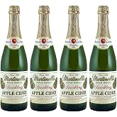 Martinelli&rsquo;s Sparkling Apple Cider &ndash; Premium Non-Alcoholic Carbonated Apple Juice, 25.4 fl oz Glass Bottles, 4 Pack