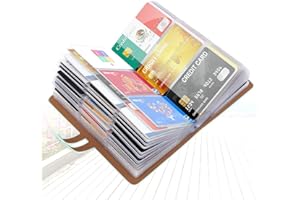 Padike RFID Credit Card Holder Business Card Organizer Business Card Holder, with 96 Card Slots Credit Card Protector for Man
