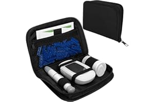 ICIMBI Diabetes Supply Case, Diabetic Organizer Carrying Case Kit, Portable Diabetes Testing Kit Cases, Blood Glucose Meter Storage Bag