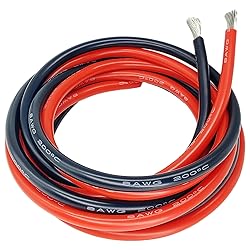 DONOKY 8 AWG Silicone Wire 20ft, Ultra Flexible 8