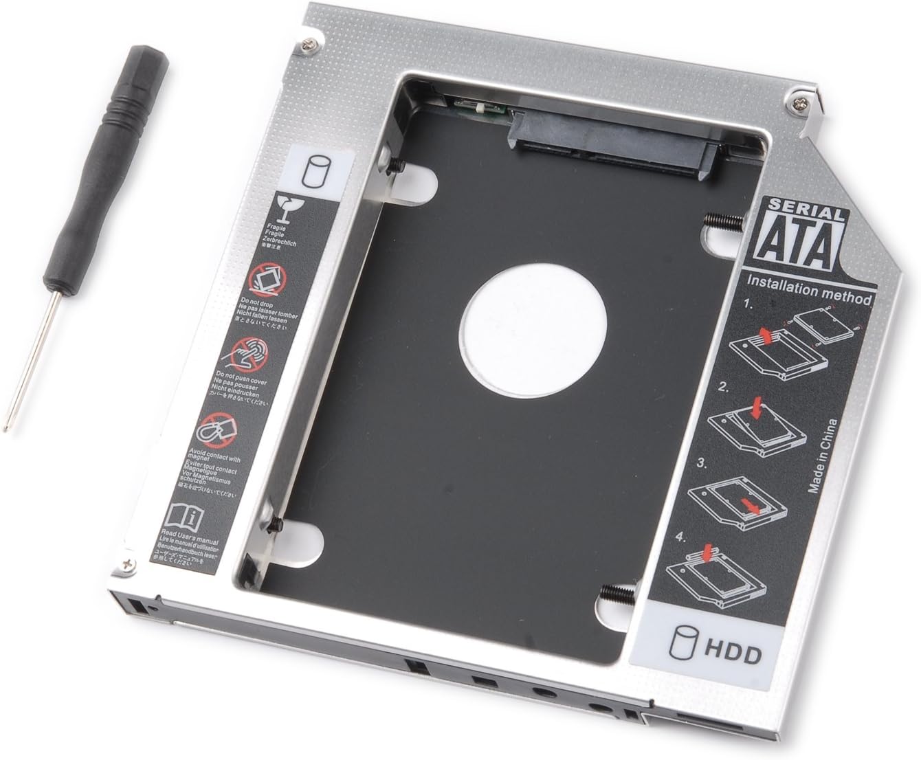 tinxi® HDD / SSD / DVD / CDROM adattatore caddy per Hard Disk SATA e