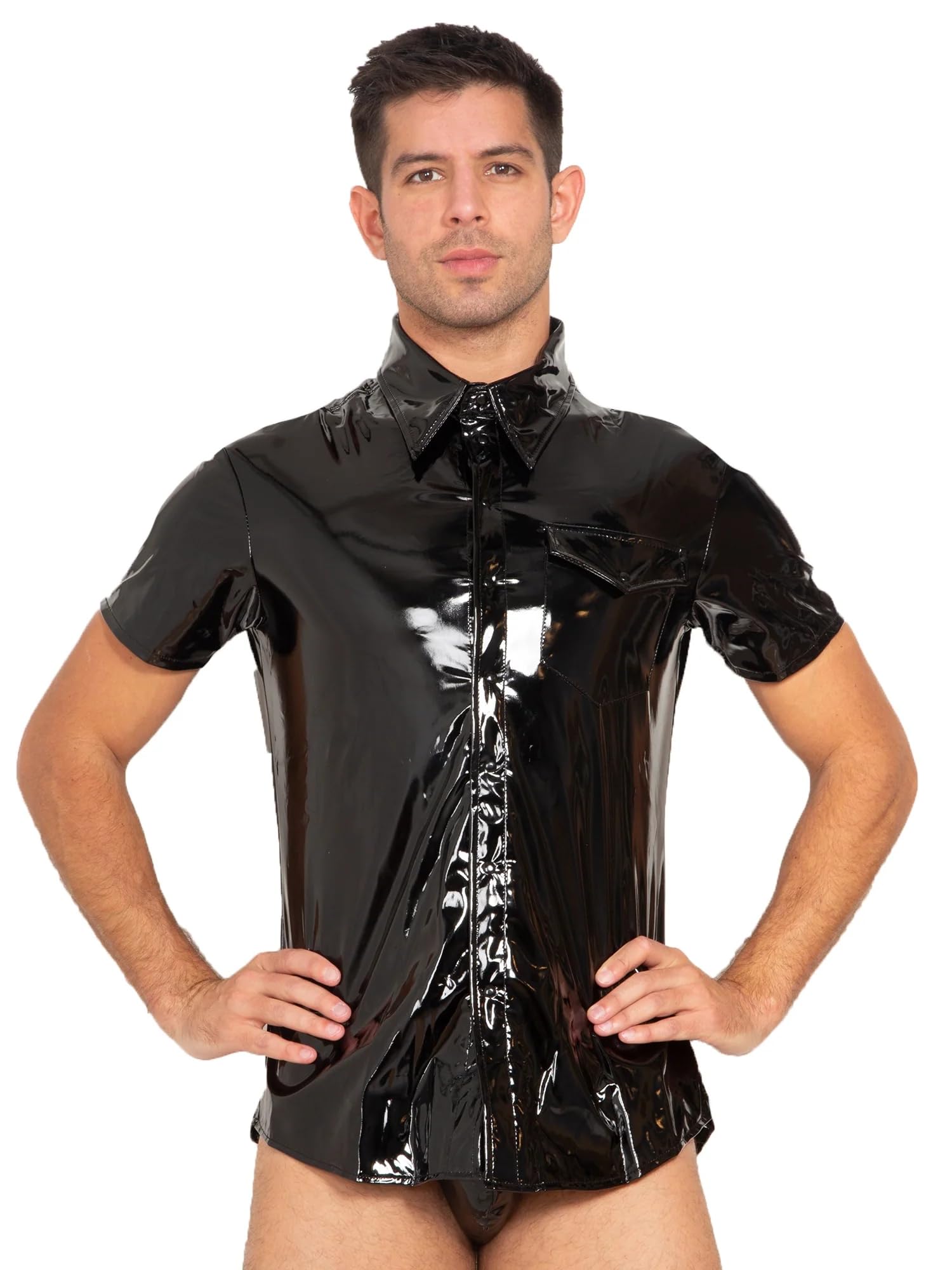 Skin Two Clothing Short Sleeved PVC Shirt-XL