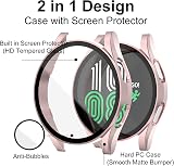 Jvchengxi 2pk Case for Samsung Galaxy Watch 4 40mm PC Bumper w/ Tempered Glass view 3