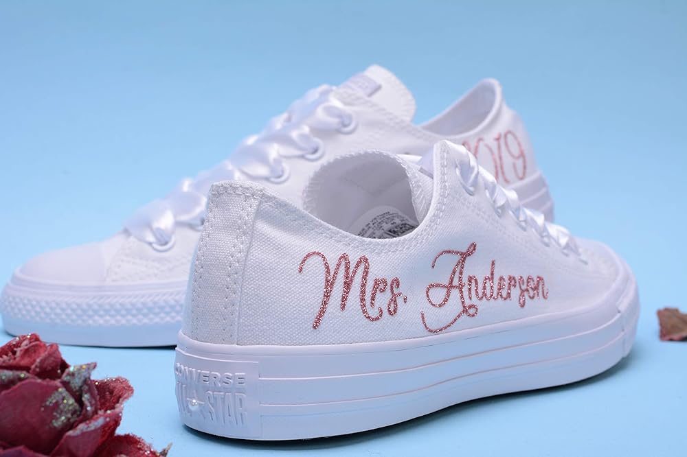 gold wedding sneakers