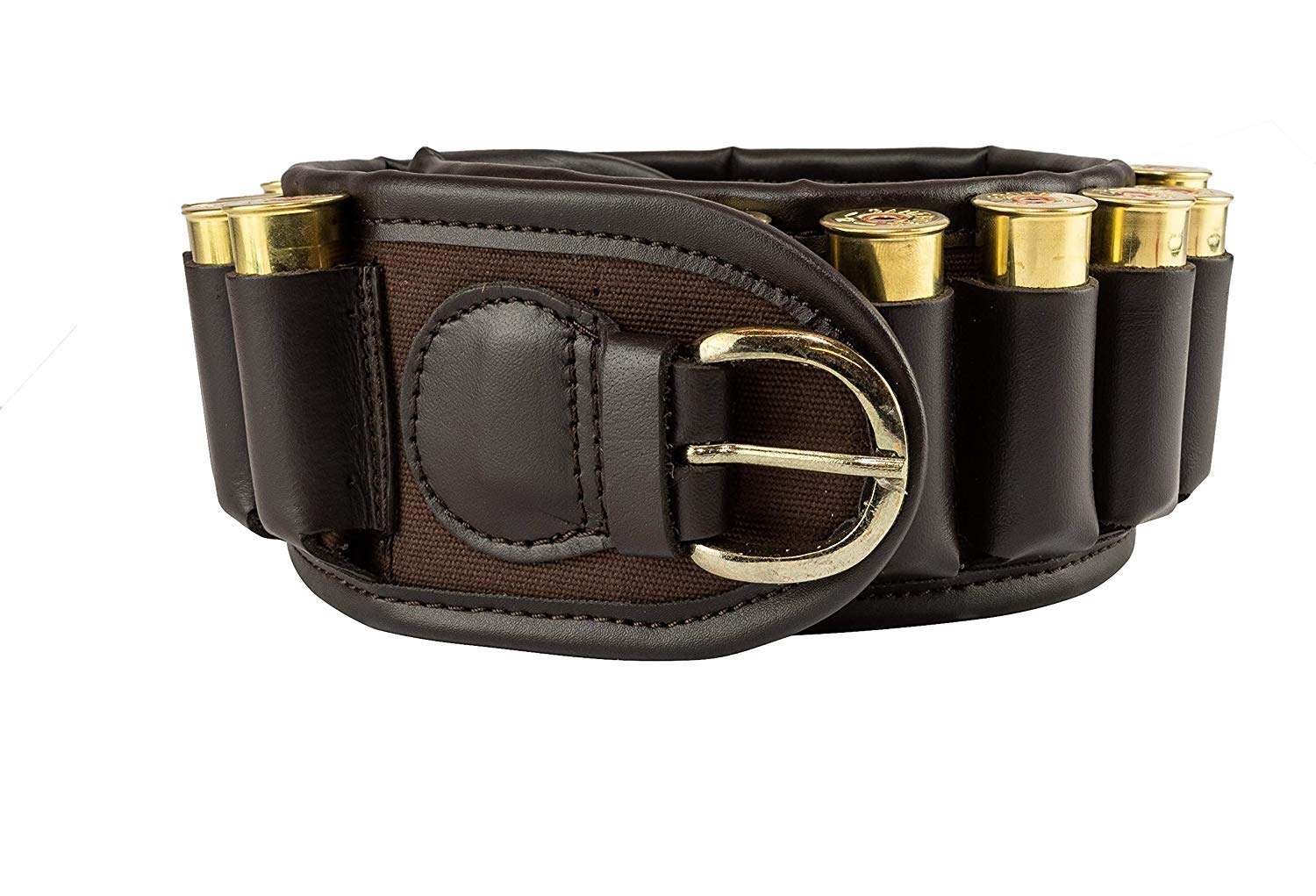 JACK PYKE Heavy Duty Cotton Canvas Cartridge Holding Belt Brown