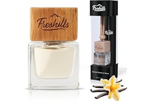 Freshills Vanilla Car Air Freshener – Premium Odor Remover with Essential Oils – Long-Lasting Fragrance for Car, Home & Offic