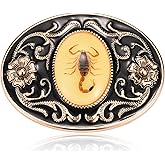 LYTOPTOP Belt Buckle for Women Men, Scorpion Western Floral Belt Buckles│Christmas Halloween Belt Buckle Gifts