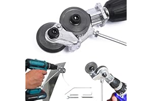 HENGZHE Electric Drill Shears Attachment Cutter Nibbler, 2023 Metal Cutter Tool Nibbler Drill Attachment, Electric Drill Plate Cutter for Copper, Cutting Iron, White Sheet, Steel, Aluminum