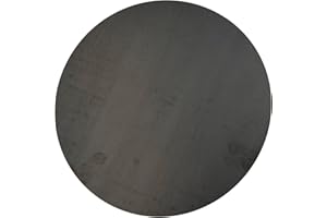 STEELFREAK Round Weldable 14 Gauge Hot Rolled Mild Steel Plate Mill Finish (3 Inch Diameter, Pack of 2) - Made in USA