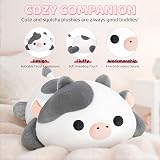 Mewaii Cute Cow Plush Pillow Kawaii White Cow Stuffed Toy 13 in view 5