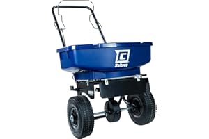 CHAPIN INTERNATIONAL Chapin 88000A Spreader, Salt, Ice Melt, 80Lbs, SaltPro, Walk Behind, Residential, Broadcast, Spiked Auger, Adjustable Baffles, 10" Tires, Coated Steel Frame, Enclosed Gears, Weather-Resistant