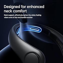 JISULIFE Portable Neck Fan Upgraded, Neckbrace