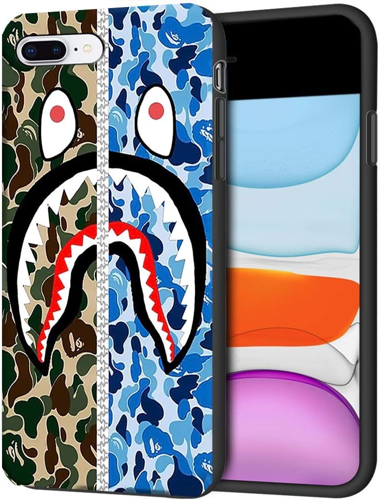 bape camo flag for iPhone 6/6s Black Case