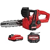 CRAFTSMAN Mini Chainsaw, 10 inch Mini Chainsaw Cordless, Electric Chain Saw, V20 Battery and Charger Included, Handheld Tree Trimmer Wood Cutter (CMCCS610D1)