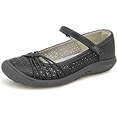 JBU Ramy Women's Comfort Casual Classic Mary Jane Flats Fashion Shoes