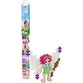Plus Plus 3D Figure Building Block Set, Fun Stem Toys for Kids, 70 Interlocking Pieces - Fairy Mini Maker Tube