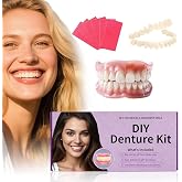At-Home DIY Denture Kit | Full Set of Upper &amp; Lower False Teeth for DIY Smile Transformation
