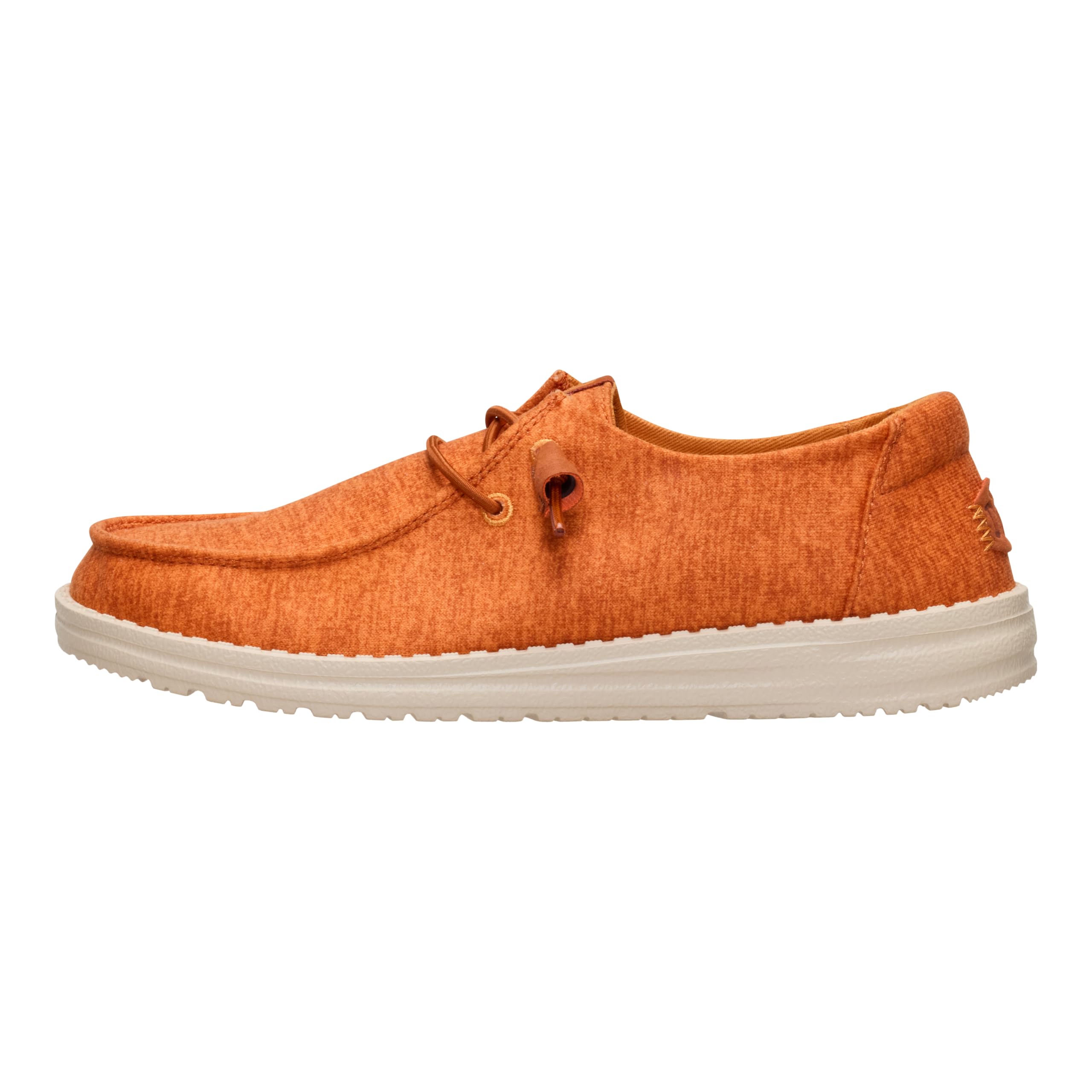 HEYDUDE Wendy Fleece Casual Pumpkin Size 6, Women’s Shoes, Slip-on Loafers, Comfortable & Light-Weight Image
