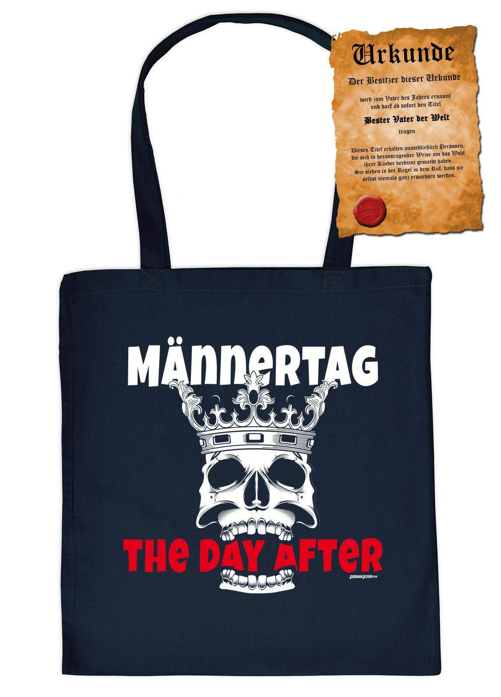 Tasche Papa Sprüche Baumwolltasche Männertag The Day