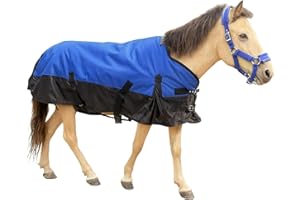 KABAHORZE Mini Horse/Pony/Foal/Miniature1600 Denier Horse Turnout Blanket, Horse Care Sheet, Waterproof Breathable Horse Blanket (220g Fill)