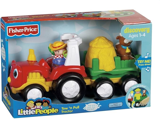fisher price tow and pull tractor