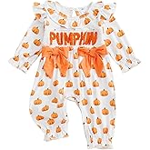 Sasaerucure Infant Newborn Baby Girl Halloween Clothes Santa Claus Long Sleeve Romper Jumpsuit Striped One Piece Outfit