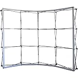 BANNER BUZZ MAKE IT VISIBLE BannerBuzz, Fabric Pop Up Curved Display, Hardware Only, 17 mm Pole Diameter, 1.4 mm Thick Pole,