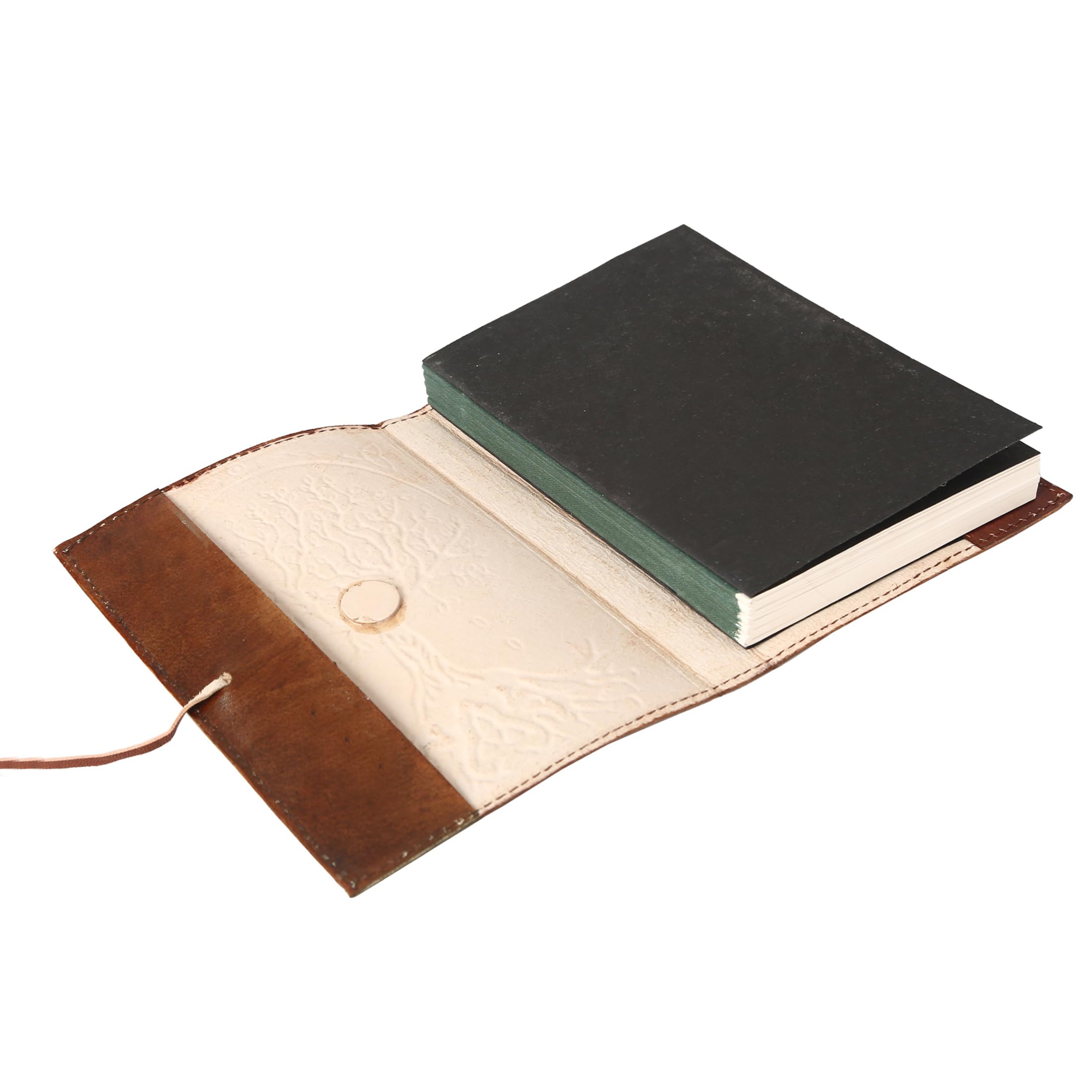 Leather Journal in Brown 7x5 Refillable Lined Paper Tree of Life Handmade writing Notebook Diary Leather Bound Daily Notepad for women and men Writing pad for Artist Sketch
