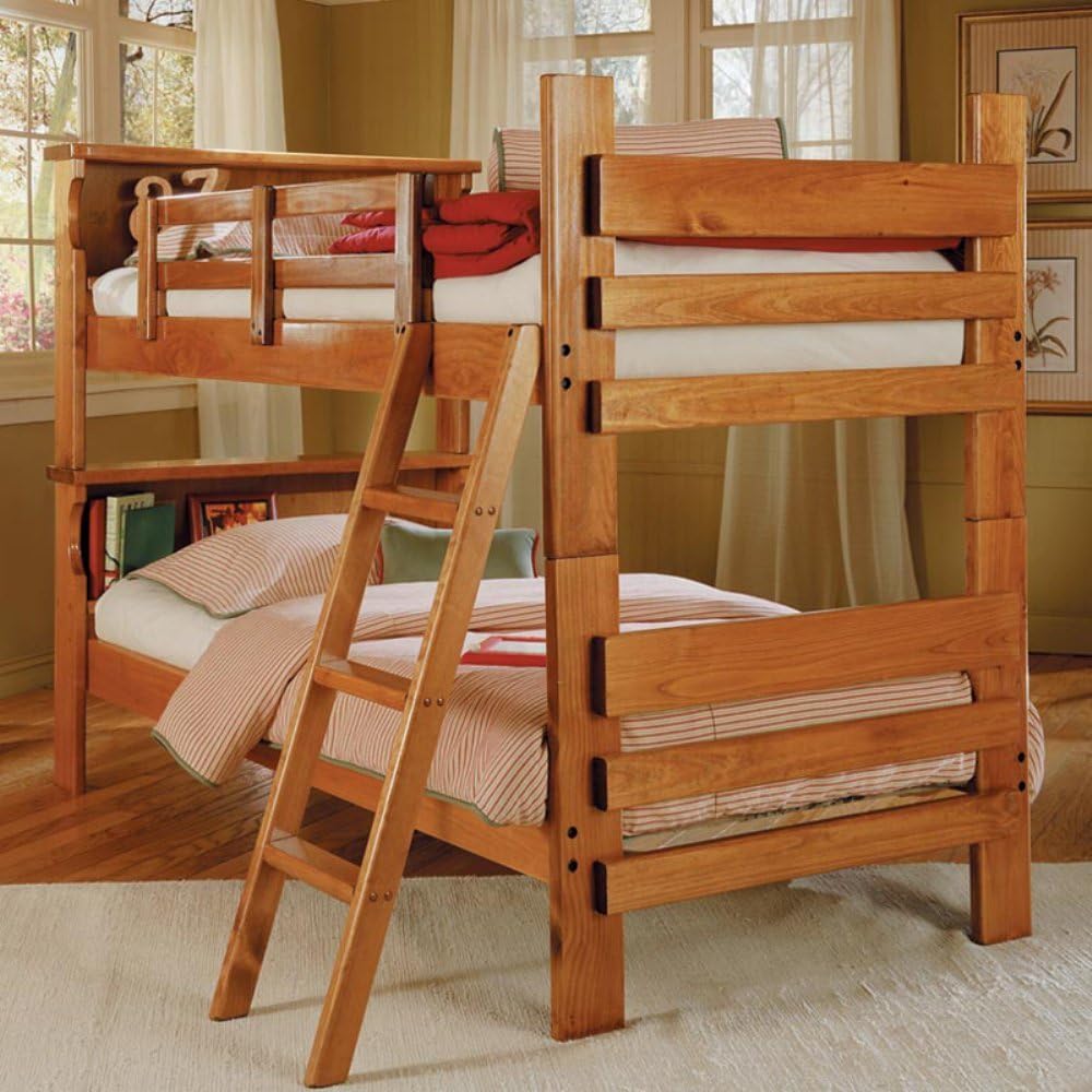 Savannah Bookcase Twin over Twin Bunk Bed