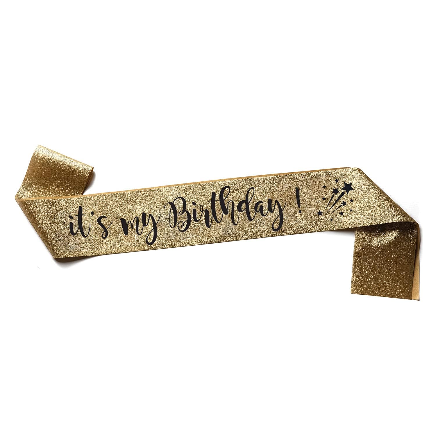 OMISS It's My Birthday - Sash - Be The Most Beautiful for Your Birthday (Glitter Gold) …