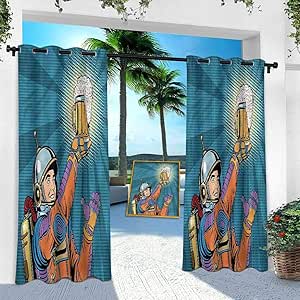 Aishare Store - Cortinas para interiores y exteriores, para astronautas