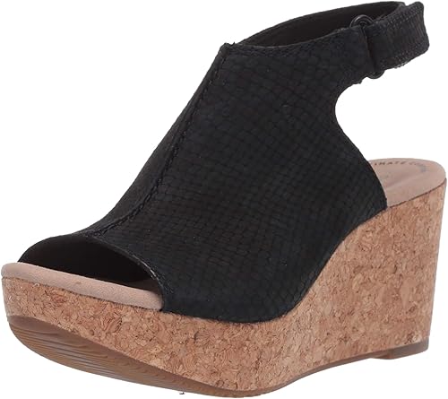 clarks nubuck wedge sandals