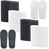 Gereedschap 50/100 Pairs Disposable Slippers Bulk – 25/50 White & 25/50 Gray Disposable Slipper for Guests, Hotel Spa Guest Slippers Closed‑Toe for Travel Home