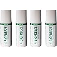 Biofreeze Pain Relief Roll-On, 3 oz. Colorless Roll-On, Fast Acting, Long Lasting, & Powerful Topical Pain Reliever, Pack of 4