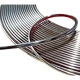 AERZETIX: Tira adhesiva para decoracion de níquel cromo para coche