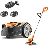 LawnMaster OcuMow 16 Drop and Mow Robot Lawn Mower 2x MX 24V Batteries