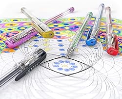 ARTEZA Metallic Gel Pens Colored with Triangular