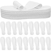 SHENLIU 100 Pairs Disposable Shoe Liners Breathable Thin Insoles Disposable Shoe Insert Replaceable Sweat Absorbing Outdoor Barefoot Wood Pulp Shoes Liner for Women Men Hiking Boot Sneaker Running