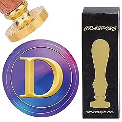 CRASPIRE Initial Alphabets D Wax Seal Stamps Letter