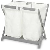 Bassinet Stand Hamper Insert Compatible with UPPAbaby Bassinet Stands, 2 pack, Dual Compartment and Carry Handles (bassinet stand is not included)