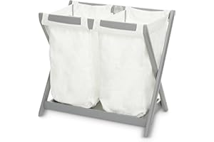 TRENDHUB Bassinet Stand Hamper Insert Compatible with UPPAbaby Bassinet Stands, 2 pack, Dual Compartment and Carry Handles (bassinet stand is not included)