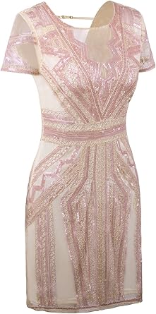 beige cocktail dress