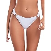 RELLECIGA Women's Low Waisted Thong Bikini Bottoms