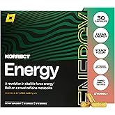 Korrect Clean Energy Supplement for Men & Women | Mental Clarity, Nootropic | Paraxanthine, Sustained Attention | Jitter-Free Stamina | 3rd Party Lab Tested, Non-GMO, cGMP Certified 30 Capsules